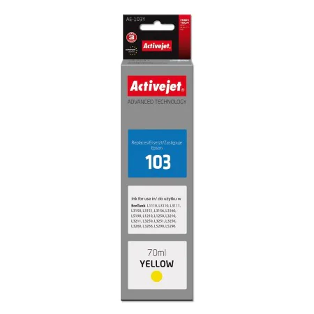 Original Ink Cartridge Activejet AE-103Y Yellow by Activejet, Printer toners and inks - Ref: S9112555, Price: 3,75 €, Discoun...