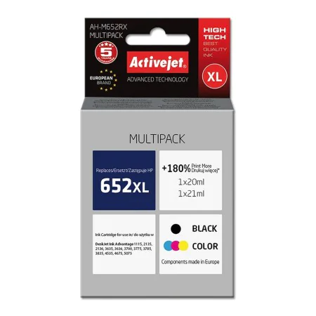 Original Ink Cartridge Activejet AH-M652RX Black by Activejet, Printer toners and inks - Ref: S9112679, Price: 37,67 €, Disco...