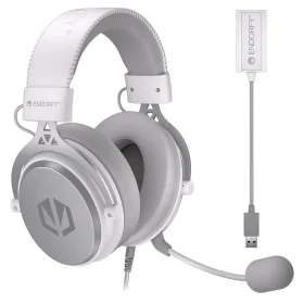 Casques avec Microphone Endorfy VIRO Plus USB Onyx Blanc de Endorfy, Écouteurs avec microphones - Réf : S9114292, Prix : 75,7...