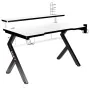 Bureau Gaming Huzaro HZ-Hero 5.0 White Blanc Noir Fibre de Carbone 120 x 60 cm de Huzaro, Bureaux et tables d'ordinateurs - R...