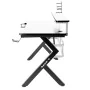 Bureau Gaming Huzaro HZ-Hero 5.0 White Blanc Noir Fibre de Carbone 120 x 60 cm de Huzaro, Bureaux et tables d'ordinateurs - R...