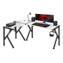 Bureau Huzaro Hero 6.3 Blanc Noir Acier Fibre de Carbone 154 x 74 x 117 cm de Huzaro, Bureaux et tables d'ordinateurs - Réf :...