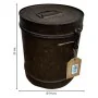 Decorative canister Alexandra House Living Brown Iron Traditional style 19 x 23 x 19 cm by Alexandra House Living, Lidded Sto...