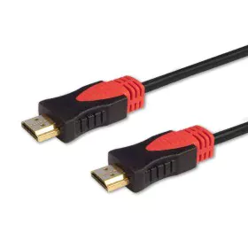 Câble HDMI Savio CL-95 Noir Rouge 1,5 m de Savio, Câbles HDMI - Réf : S9115065, Prix : 5,88 €, Remise : %