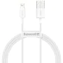 Cavo USB a Lightning Baseus CALYS-A02 Bianco 1 m di Baseus, Cavi USB - Rif: S9115160, Prezzo: 4,89 €, Sconto: %