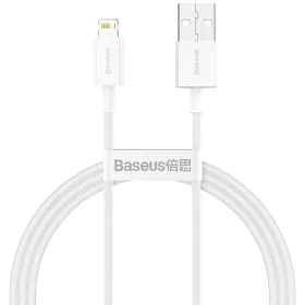 Câble USB vers Lightning Baseus CALYS-A02 Blanc 1 m de Baseus, Câbles USB - Réf : S9115160, Prix : 4,89 €, Remise : %