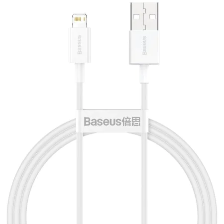 Cabo USB para Lightning Baseus CALYS-A02 Branco 1 m de Baseus, Cabos USB - Ref: S9115160, Preço: 4,89 €, Desconto: %