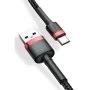 USB A to USB C Cable Baseus Cafule Black 2 m by Baseus, USB Cables - Ref: S9115161, Price: 6,66 €, Discount: %