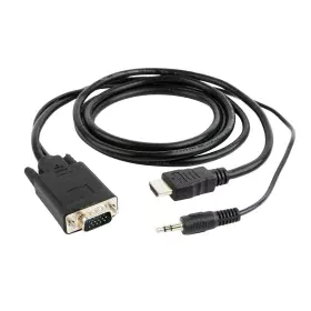 Adaptateur VGA vers HDMI avec Audio GEMBIRD A-HDMI-VGA-03-10 Noir 3 m de GEMBIRD, Câbles VGA - Réf : S9115206, Prix : 9,52 €,...