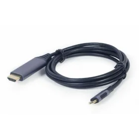 Cabo USB-C para HDMI GEMBIRD CC-USB3C-HDMI-01-6 Preto Cinzento 1,8 m de GEMBIRD, Cabos HDMI - Ref: S9115227, Preço: 15,86 €, ...