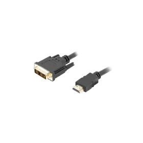 Cavo HDMI a DVI Lanberg CA-HDDV-10CC-0018-BK Nero 1,8 m di Lanberg, Cavi DVI - Rif: S9115360, Prezzo: 5,01 €, Sconto: %