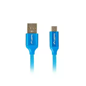 Cable USB a micro USB Lanberg CA-USBM-20CU-0018-BL Azul 1,8 m (1 unidad) 1,8 m de Lanberg, Cables USB - Ref: S9115381, Precio...