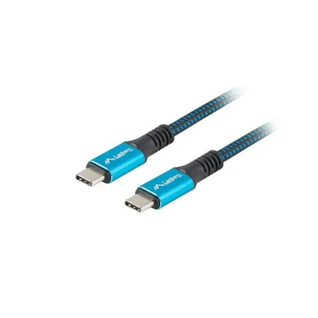 Câble USB-C Lanberg CA-CMCM-45CU-0005-BK Bleu Noir 50 cm (1 Unité) de Lanberg, Câbles USB - Réf : S9115409, Prix : 12,95 €, R...