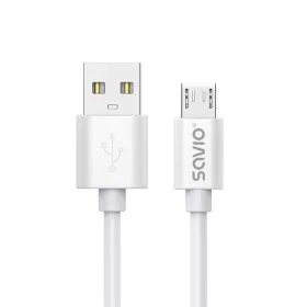 Cable USB a micro USB Savio CL-167 Blanco 3 m de Savio, Cables USB - Ref: S9115502, Precio: 6,45 €, Descuento: %