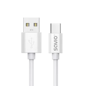 Cable USB A a USB C Savio CL-168 Blanco 3 m de Savio, Cables USB - Ref: S9115503, Precio: 6,45 €, Descuento: %