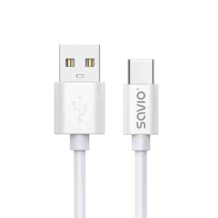 Câble USB A vers USB C Savio CL-168 Blanc 3 m de Savio, Câbles USB - Réf : S9115503, Prix : 6,39 €, Remise : %