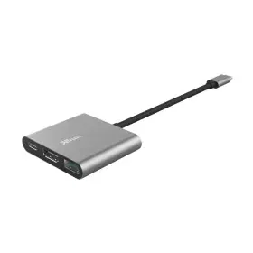 Hub USB Trust Dalyx Schwarz Aluminium (1 Stück) von Trust, Netzwerk-Hubs - Ref: S9115518, Preis: 30,08 €, Rabatt: %