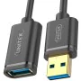 USB Cable Unitek Y-C457GBK Male Plug/Socket Black 1 m by Unitek, USB Cables - Ref: S9115529, Price: 6,20 €, Discount: %