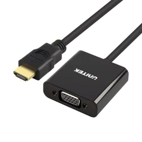 Adaptador HDMI a VGA con Audio Unitek Y-6333 Negro de Unitek, Adaptadores DP-HDMI - Ref: S9115530, Precio: 17,15 €, Descuento: %