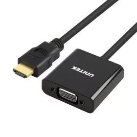 Adaptador HDMI a VGA con Audio Unitek Y-6333 Negro de Unitek, Adaptadores DP-HDMI - Ref: S9115530, Precio: 16,67 €, Descuento: %