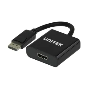 Adaptador DisplayPort a HDMI Unitek Y-5118DA Negro de Unitek, Adaptadores DP-HDMI - Ref: S9115536, Precio: 12,85 €, Descuento: %