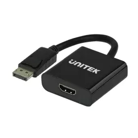 Adaptador DisplayPort a HDMI Unitek Y-5118DA Negro de Unitek, Adaptadores DP-HDMI - Ref: S9115536, Precio: 12,69 €, Descuento: %