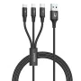 Câble USB vers Micro USB, USB-C et Lightning Unitek C14049BK Noir 1,2 m de Unitek, Câbles USB - Réf : S9115635, Prix : 8,52 €...