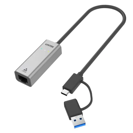 Adaptateur USB-C vers Ethernet Unitek U1313C Gris 30 cm de Unitek, Câbles Ethernet - Réf : S9115662, Prix : 38,91 €, Remise : %