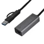 USB-C to Ethernet Adapter Unitek U1313C Grey 30 cm by Unitek, Ethernet cables - Ref: S9115662, Price: 38,91 €, Discount: %