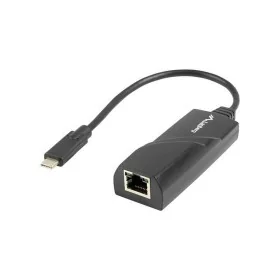 USB-C -zu-Red RJ45-Adapter Lanberg NC-1000-02 Schwarz von Lanberg, Schränke & Regale - Ref: S9117755, Preis: 13,66 €, Rabatt: %