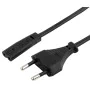 Cable de Alimentación GEMBIRD PC-184/2 (1,8 m) Negro 1,8 m de GEMBIRD, Cables - Ref: S9117874, Precio: 1,74 €, Descuento: %