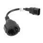 Power Cord Lanberg CA-C14E-10CC-0018-BK Black 20 cm by Lanberg, HDMI - Ref: S9117890, Price: 5,36 €, Discount: %