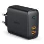 Carregador de Parede Aukey PA-D2 Preto 36 W de Aukey, Carregadores - Ref: S9117934, Preço: 27,67 €, Desconto: %