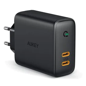 Wandladegerät Aukey PA-D2 Schwarz 36 W von Aukey, Ladegeräte - Ref: S9117934, Preis: 27,48 €, Rabatt: %