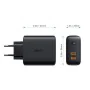 Carregador de Parede Aukey PA-D2 Preto 36 W de Aukey, Carregadores - Ref: S9117934, Preço: 27,67 €, Desconto: %