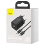 Carregador de Parede Baseus TZCCSUP-L01 Preto de Baseus, Carregadores - Ref: S9117970, Preço: 18,00 €, Desconto: %