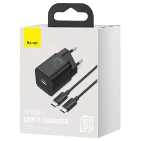 Wall Charger Baseus TZCCSUP-L01 Black by Baseus, Chargers - Ref: S9117970, Price: 17,15 €, Discount: %