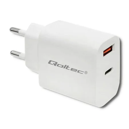 Wall Charger Qoltec 51714 White 18 W by Qoltec, Chargers - Ref: S9118035, Price: 9,05 €, Discount: %