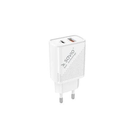 Wall Charger Savio LA-04 White 18 W by Savio, Chargers - Ref: S9118042, Price: 12,28 €, Discount: %