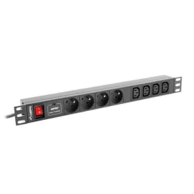 Multiprise 8 Prises avec Interrupteur Lanberg PDU-04E04I-0200-IEC-BK 2500W 2 m de Lanberg, Énergie solaire et éolienne - Réf ...