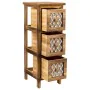 Cassettiera Alexandra House Living Marrone Legno Legno di paulownia 26 x 61 x 22 cm di Alexandra House Living, Comò e cassett...