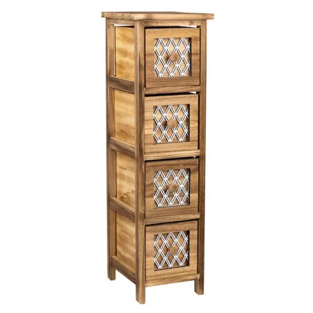 Cassettiera Alexandra House Living Marrone Legno Legno di paulownia 26 x 61 x 22 cm di Alexandra House Living, Comò e cassett...