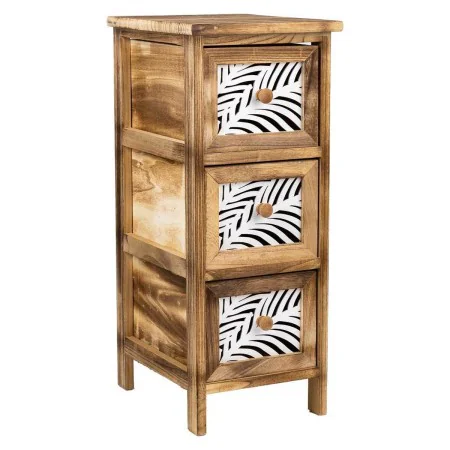 Cassettiera Alexandra House Living Marrone Legno Legno di paulownia 32 x 63 x 26 cm di Alexandra House Living, Comò e cassett...