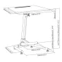 Desk MacLean MC-849 White 70,8 x 77 x 46,4 cm by MacLean, Computer desks and tables - Ref: S9119221, Price: 109,88 €, Discoun...