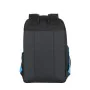 Mochila para notebook Rivacase Regent 8069 Preto Ciano Monocromática de Rivacase, Bolsas e capas para computadores portáteis ...