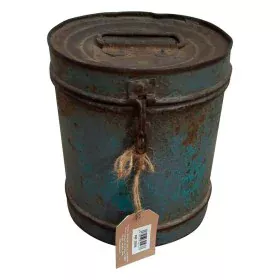 Decorative canister Alexandra House Living Blue Iron Traditional style 24 x 24 x 24 cm by Alexandra House Living, Lidded Stor...