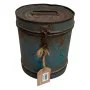 Decorative canister Alexandra House Living Blue Iron Traditional style 24 x 24 x 24 cm by Alexandra House Living, Lidded Stor...