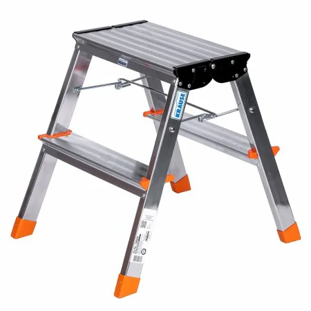 Échelle pliante à 2 marches Krause 130020 Argenté Aluminium de Krause, Marchepieds escamotables - Réf : S9120930, Prix : 50,6...