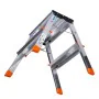 Échelle pliante à 2 marches Krause 130020 Argenté Aluminium de Krause, Marchepieds escamotables - Réf : S9120930, Prix : 50,6...