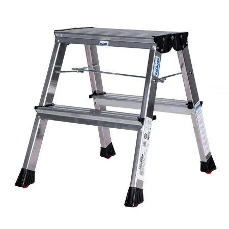 Échelle pliante à 2 marches Krause 130037 Argenté Aluminium de Krause, Marchepieds escamotables - Réf : S9120931, Prix : 63,0...